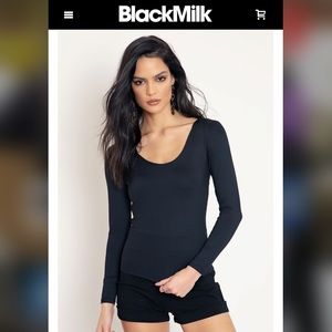 ‼️RARE NWT Blackmilk Matte Black Long Sleeve Top